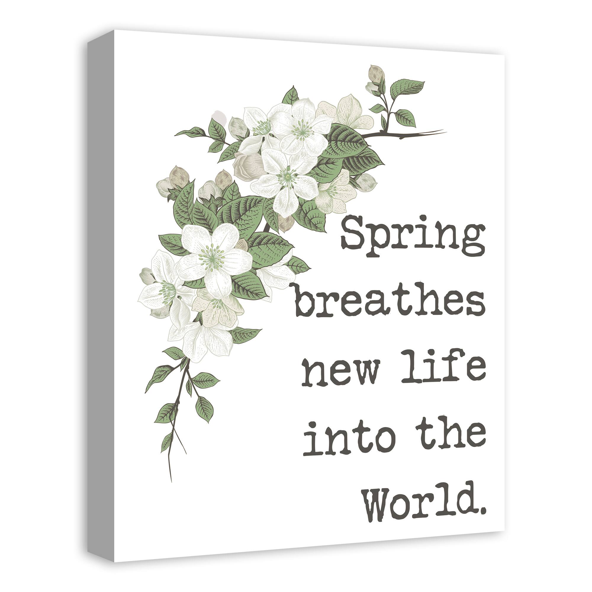 Spring Breathes New Life Canvas Art